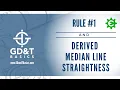Rule and Derived Median Line Straightness