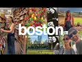 boston vlog walking the city book stores harvard red sox game coffee shops