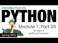 Python - Module 7