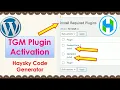 How to create Plugin Installer TGMPA - TGM Plugin Activation Haysky