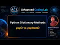 pop vs popitem What s the Difference Python Dictionary AdvancedCodingLab