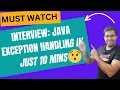 NEW 2026 Java Exception Handling in 10 Mins Stop Crashing Your Scripts