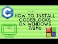 Lecture 2 How To Install CodeBlocks IDE On Windows 8 In Nepali