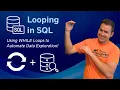 Advanced SQL Tutorial Looping in SQL Server WHILE Loops with Dynamic SQL