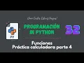32 Python Course Functions Calculator Practice 4
