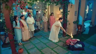 امبيكا تحرق اغراض كيسار بعد دخولها السجن مسلسل عروس المستقبل 