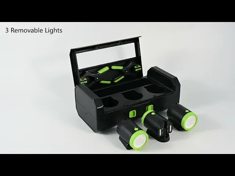 Download MP3 3 Portable SMD Lights and 2 Clips Pack with Multifunctional Case LED Work Light