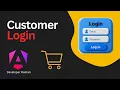 Login Functionality for Customers in Angular using REST API