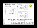 Practice writing a Java Class from a main method and a memory diagram