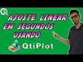 CALCULE O AJUSTE LINEAR USANDO QtiPLOT COEFICIENTES E GRAFICO AULA 5
