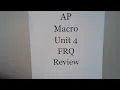 Macro Unit 4 FRQ Review