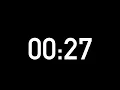 27 seconds countdown timer without alarm