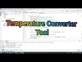 Temperature Converter Tool in Java