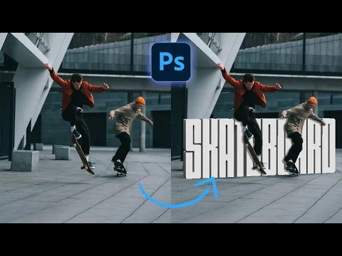 Place Text Behind An Image Short Photoshop Tutorial