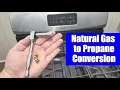 How to Convert a Natural Gas Stove to Propane - Kenmore Frigidaire Natural Gas Stove Conversion