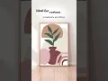 Chic Boho Framed Abstract Wall Art Modern Home Decor for Any Room Ready-to-Hang Perfect Gift Idea