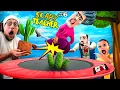 Download Lagu SCARY TEACHER vs. CACTUS Trampoline!  BBAhahahaha  (FGTeeV Completes Chapter 5)