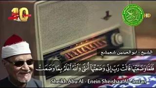 سورة ال عمران بصوت شيخ ابو العينين شعيشع Surah Aal E Imran Sheikh Abu Al Enein Sheshaa 