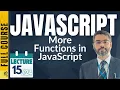JavaSCript Lecture-15 JavaScript Functions Tutorial external functions in JavaScript by Zeeshan