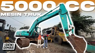 TERNYATA PAKE MESIN TRUK HINO‼️ Pertama Kali Review ALAT BERAT EXCAVATOR KOBELCO 20 TON