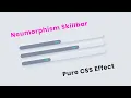 CSS Neumorphism Skillbar UI Design CSS Neumorphism Tutorial