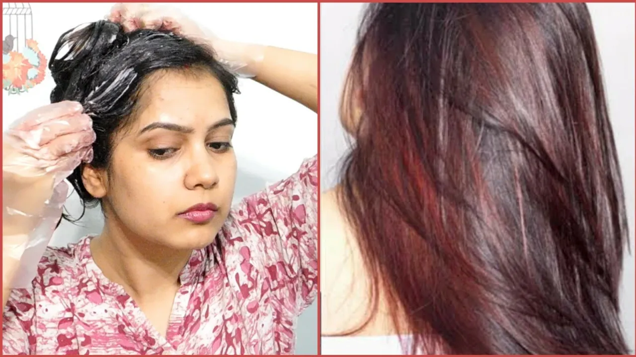 HOW TO: DARK BURGUNDY HAIR DYE AT HOME. 