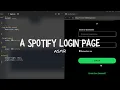 Coding a Spotify Login Page Desktop - ASMR