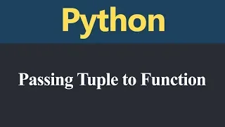 Passing Tuple to Function in Python Hindi