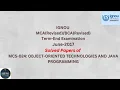 IGNOU June 2017 MCS-024 Java Solved Paper Guarantee to get maximum marks by minimal efforts