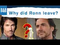 Find out the real reason why Ronn Moss Left Bold and the Beautiful