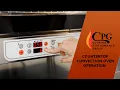 CPG Countertop Convection Oven Operation