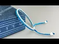 DIY Macrame Bracelet Tutorial 2 colors Easy and Quick How to Make Friendship Bracelet with String