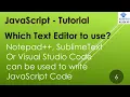 JavaScript Text Editor JavaScript tutorial in Hindi