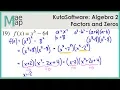 KutaSoftware Algebra 2 - Factors And Zeros
