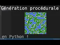 Generation aleatoire de terrain procedural Python TUTO FR