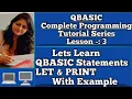Lets Learn QBASIC Statements LET PRINT With Example