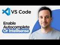 How to Enable Autocomplete or Intellisense for HTML and Javascript in Visual Studio Code