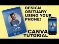 Design Obituary on a Phone Step by Step Tutorial