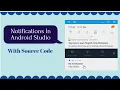 1 Notification in android studio tutorial create simple notification Beginners 2020