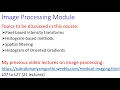MLIP L04 - Image Processing Part-2 Sampling Quantization Image processing vs Computer Vision