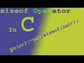 Tutorial 12 sizeof Operator and Basic Code C programming