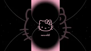 Hello kitty black pink wallpaper