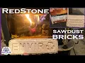 Redstone hardwood sawdust bricks Tractor Supply Sawdust brick burn test Enviro