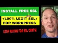 How to install a FREE SSL Certificate to Your WordPress Site - Legit SSLfrom Zero SSL SSLforFree