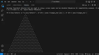Java Program Print Triangle Pattern User Input For Visual Studio Code VS Code