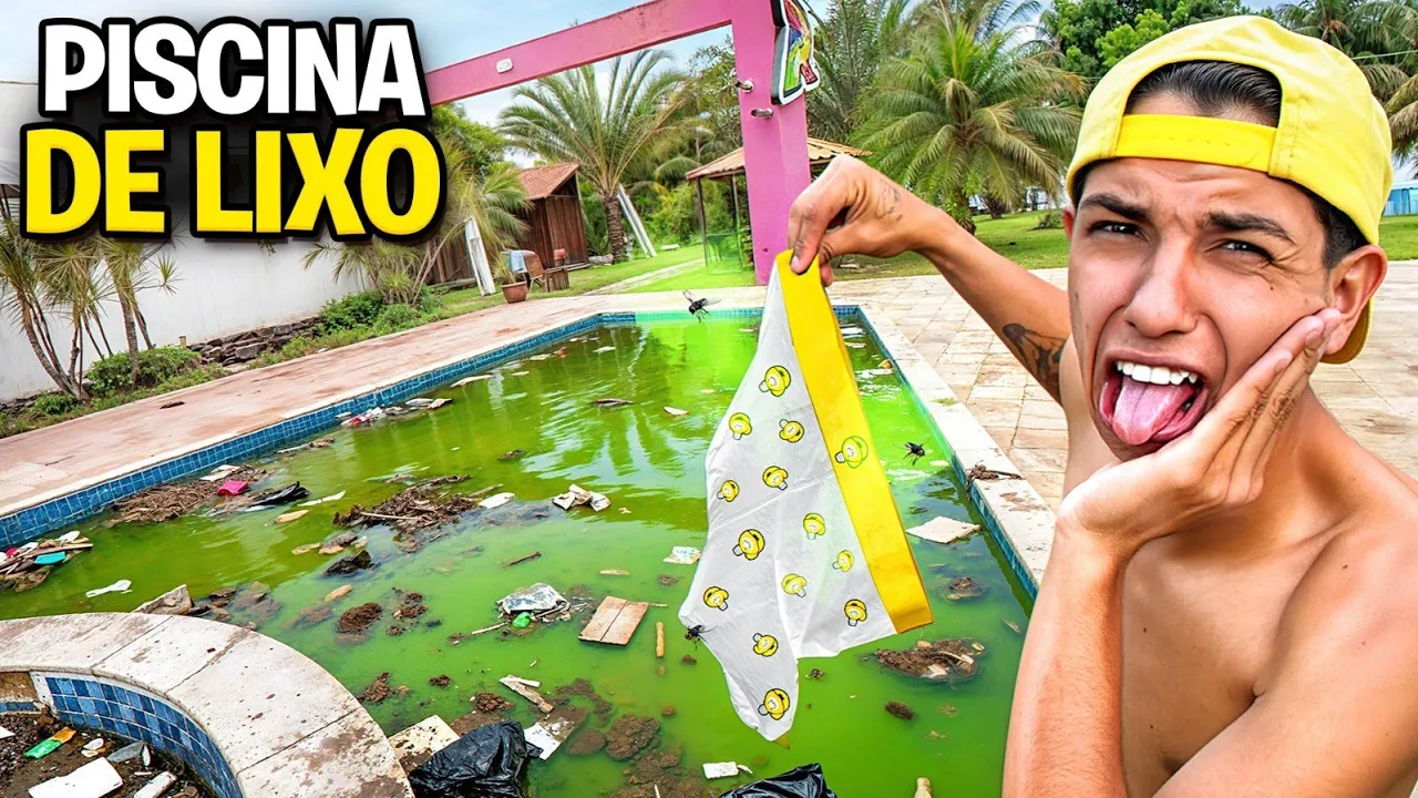 FIZ A PISCINA MAIS SUJA DO MUNDO *Os Rosa entraram?