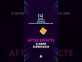 How work linear expression in Adobe After Effects