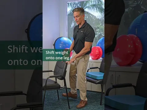 Balance exercises for seniors that actually work! #seniorfitness #physicaltherapy #homeworkout