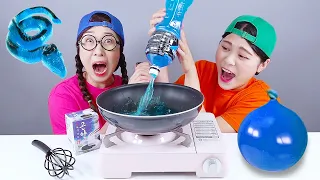 Gelatina gigante arcoíris Mukbang DONA