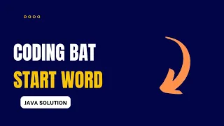 Coding Bat - startWord Solution Java